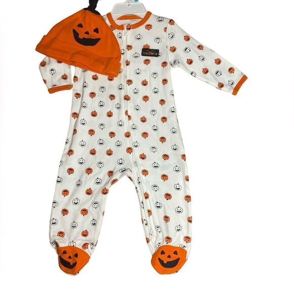 My First Halloween Onesie with Hat - Picture 1 of 8